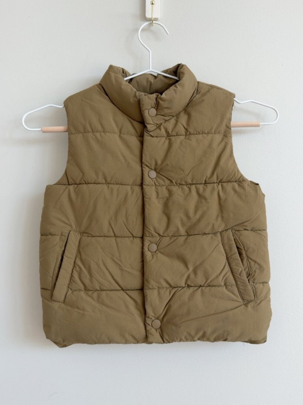 Zara Kids Puffer Vest 2-3Y 98cm Camel Khaki Fall Back to School